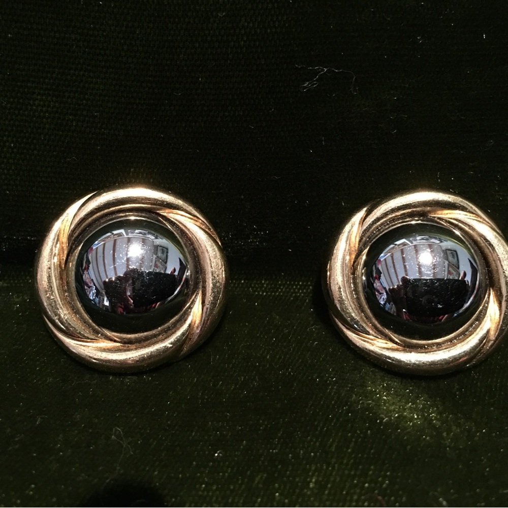 Elegant Gold and Silver Earrings